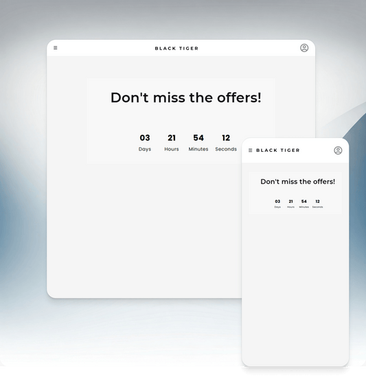 Countdown Timer - Black Tiger