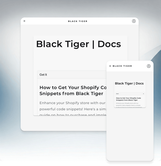 Details Dropdown - Black Tiger